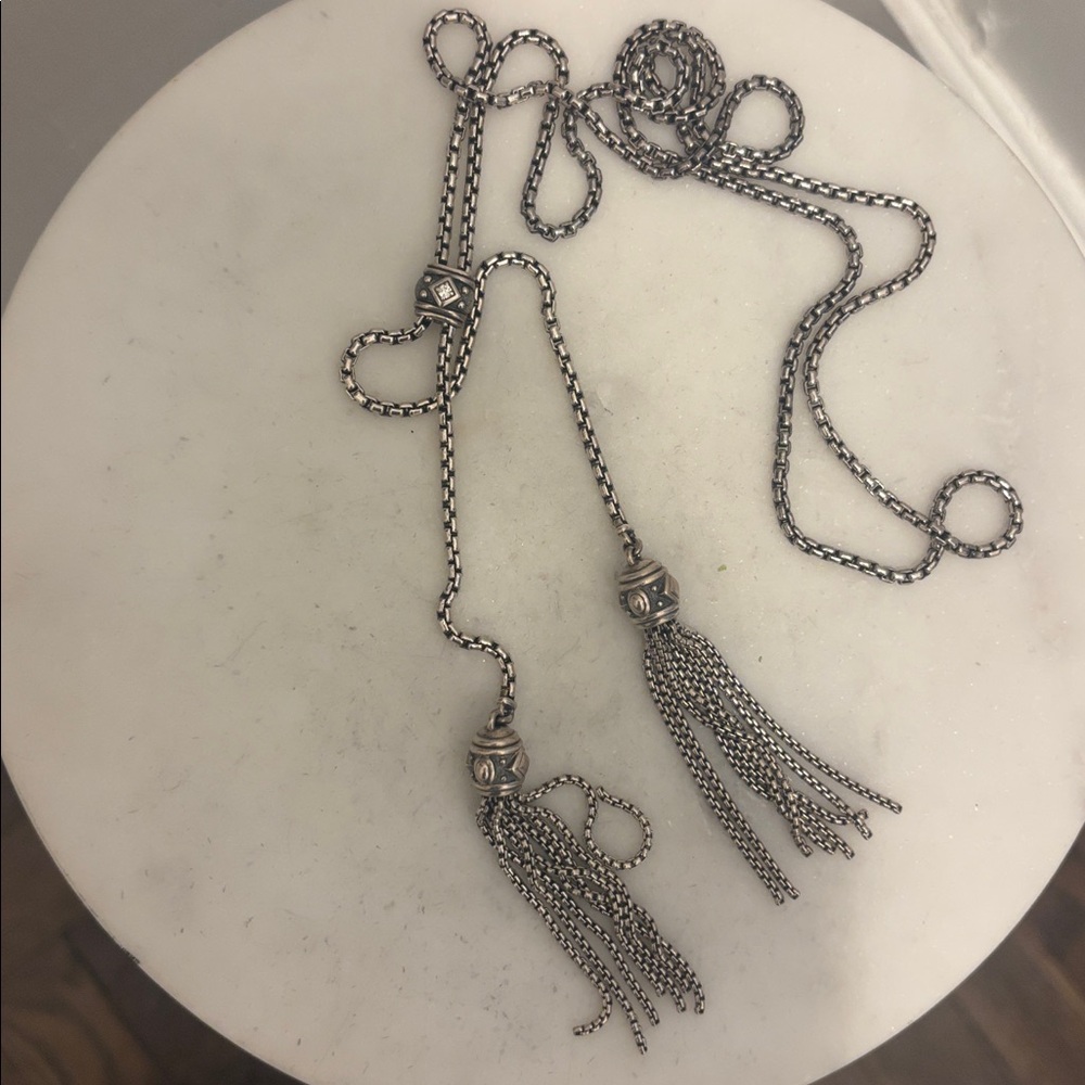 David Yurman Authentic Renaissance Tassel Necklace *authentic* - Picture 16 of 16